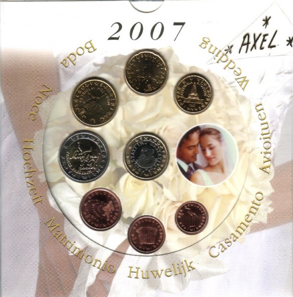 (afbeelding voor) Huwelijk set Slovenië 2007 BU uitgave De Ruiter